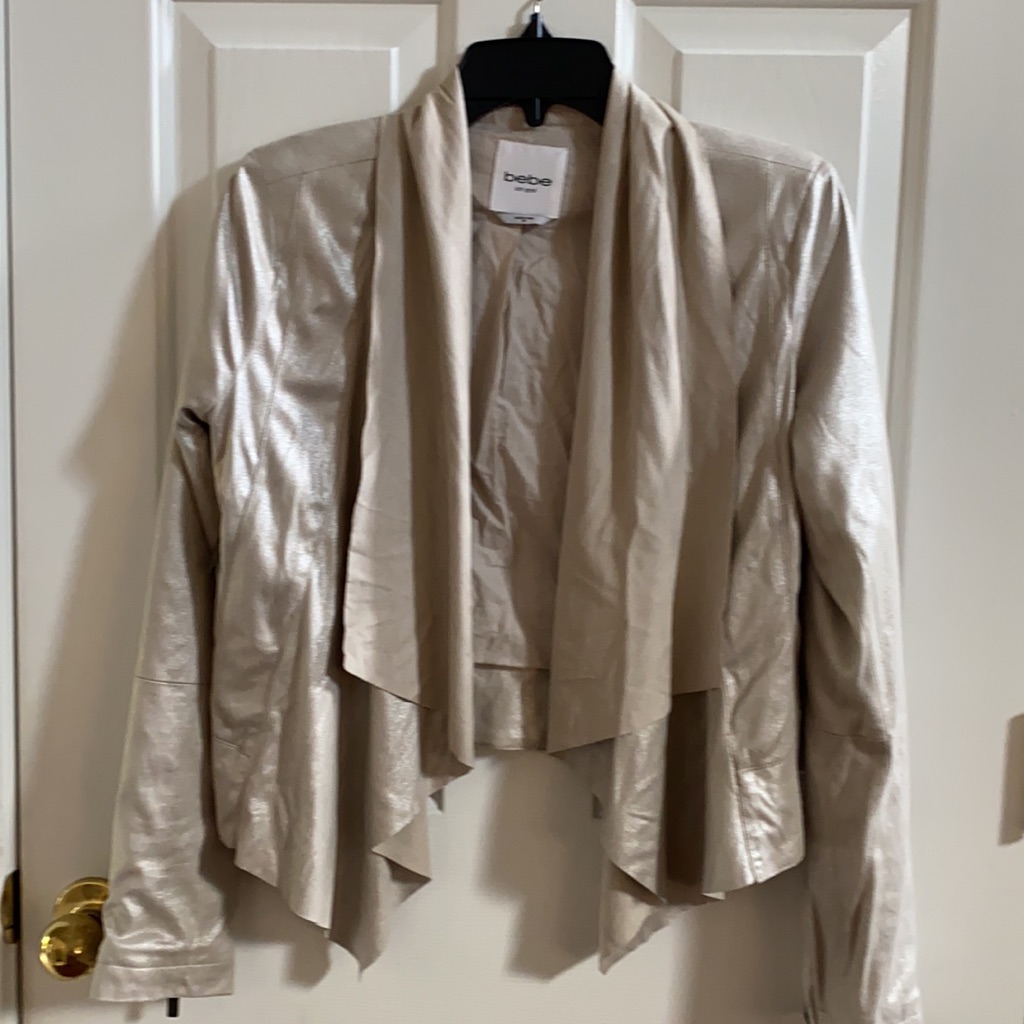 Bebe Drape Front Jacket